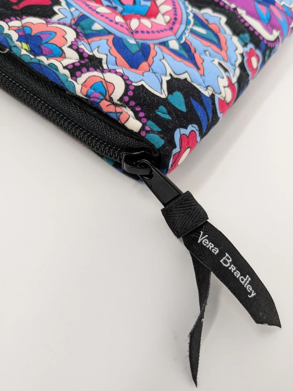 Vera Bradley Black Multicolor Paisley Multi Turn-Lock Wallet - Picture 5 of 12